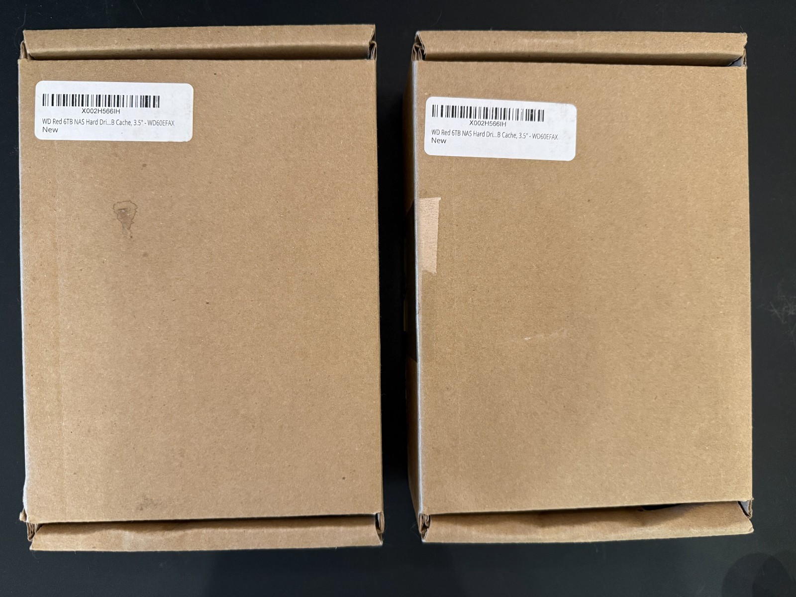 2 NEW WD Red 6TB NAS Hard Drive 3.5" WD60EFAX 256MB Cache SATA Internal