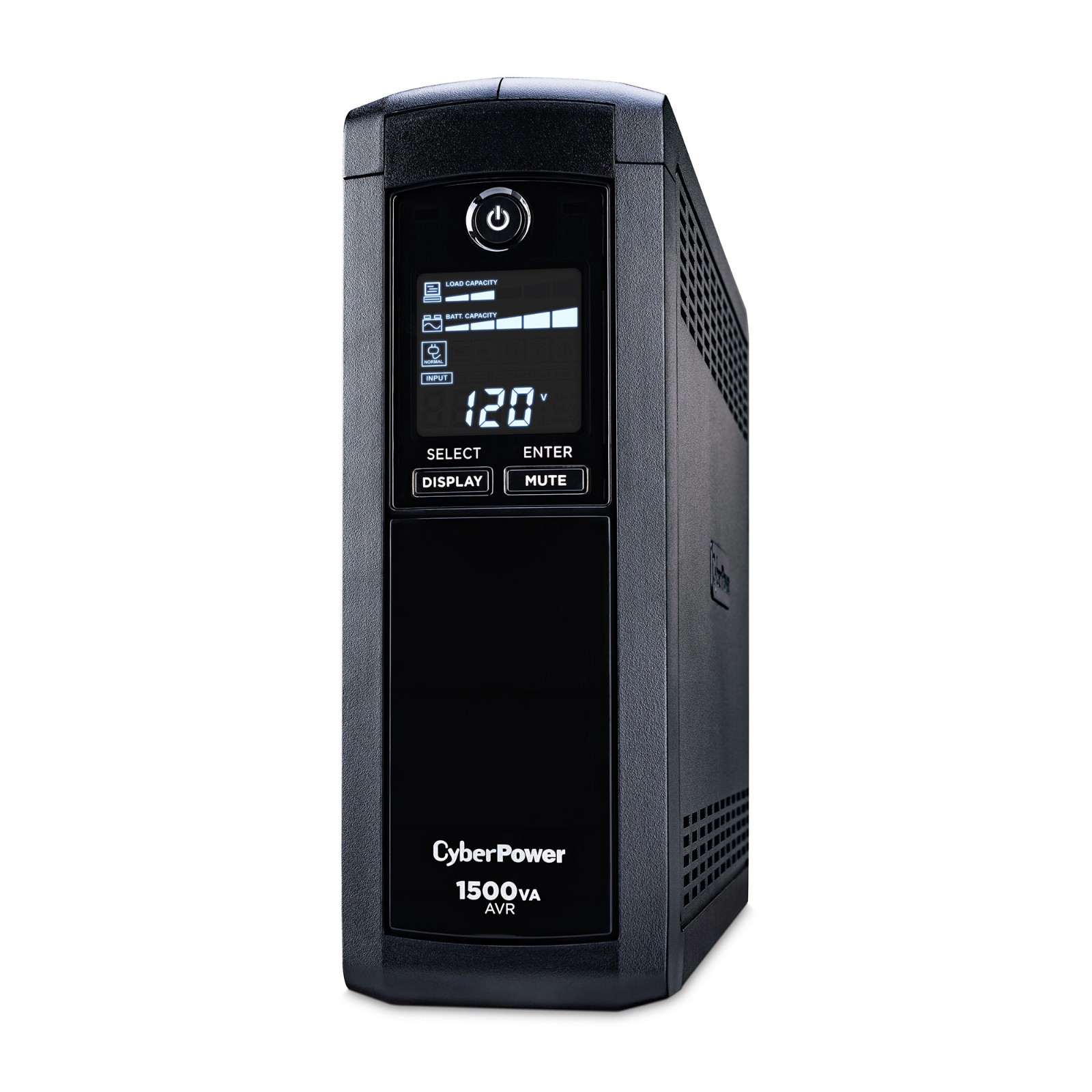 CyberPower CP1500AVRLCD 900W 1500VA Intelligent LCD UPS AVR Mini Tower - Black