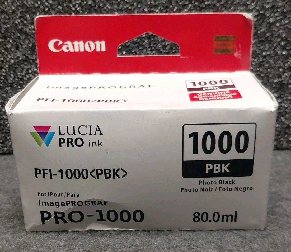 Canon PFI-1000 PBK Photo Black LUCIA PRO ink for image PROGRAF PRO-1000 GENUINE