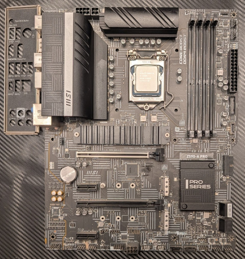 Intel Core i9-11900F 2.50GHz 8 Core SRKNK 16 Thread LGA 1200 & MSI Z590-A Pro