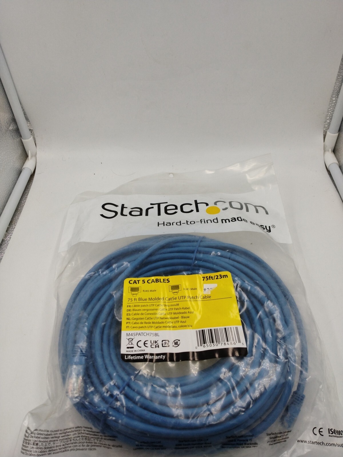 Cat 5 75ft/23M Blue Cable