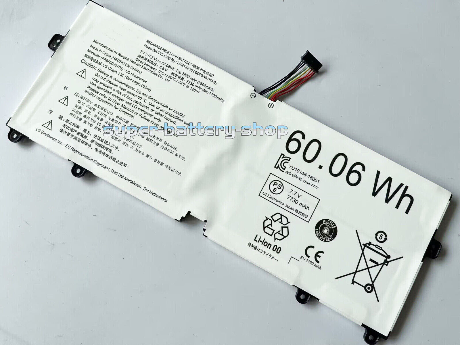 USA NEW Genuine 60.06Wh LBR1223E Battery For LG Gram 14Z970 15Z970 15ZD975 serie