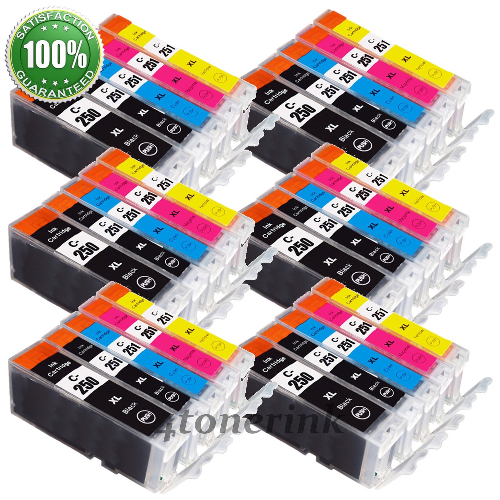 *30PK New Ink Cartridge For Canon PGI-250XL CLI-251XL PIXMA MG7520 MG6620 MG5620