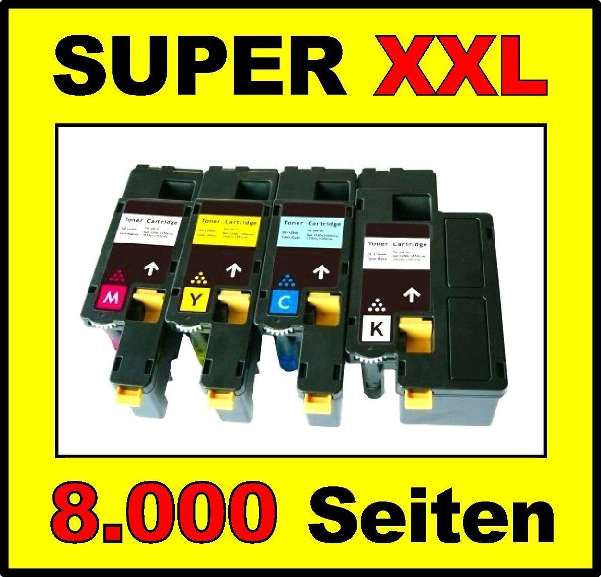 4 x Toner for DELL E525 E525w / DPV4T H5WFX G20VW 3581G SUPER XXL Cartridges Set