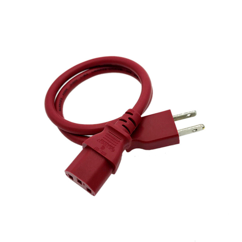 2 Ft Red Power Cable for LENOVO MONITOR L192P Replacement Cable