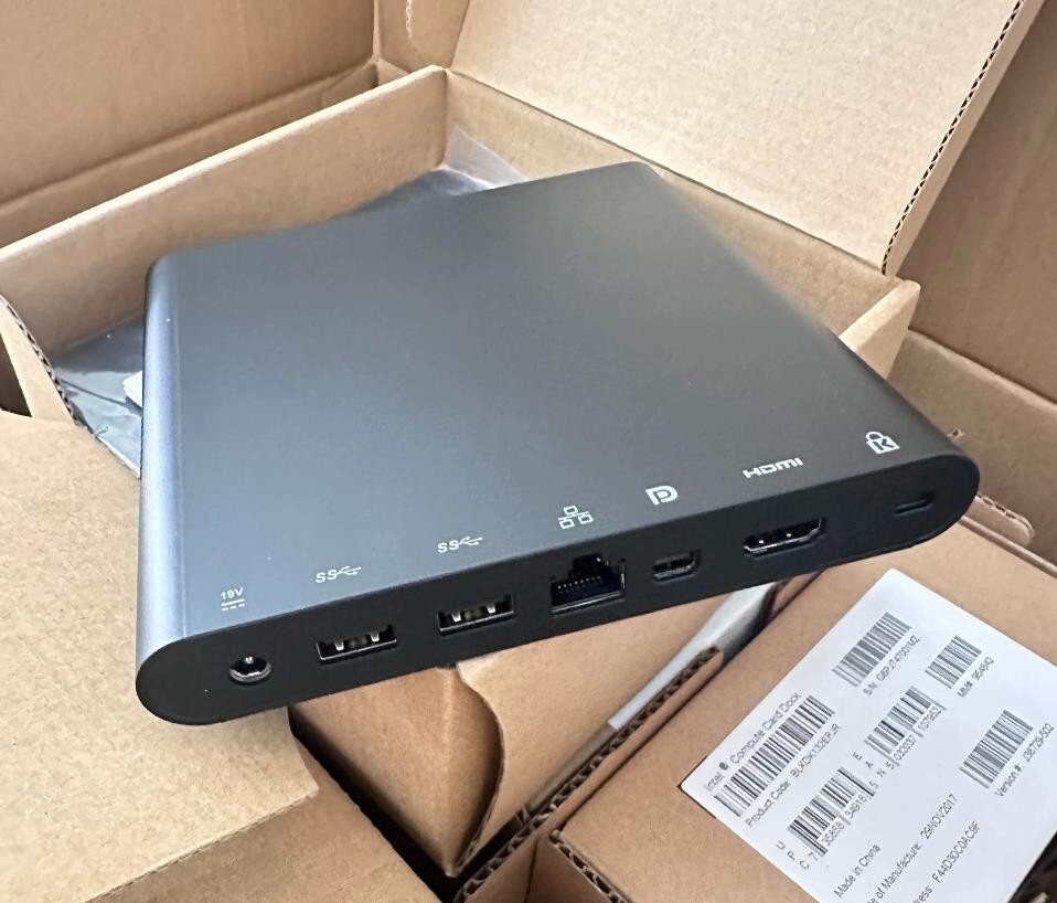 Intel BLKDK132EPJ DK132EPJ Compute Card Dock NEW BROWN BOX