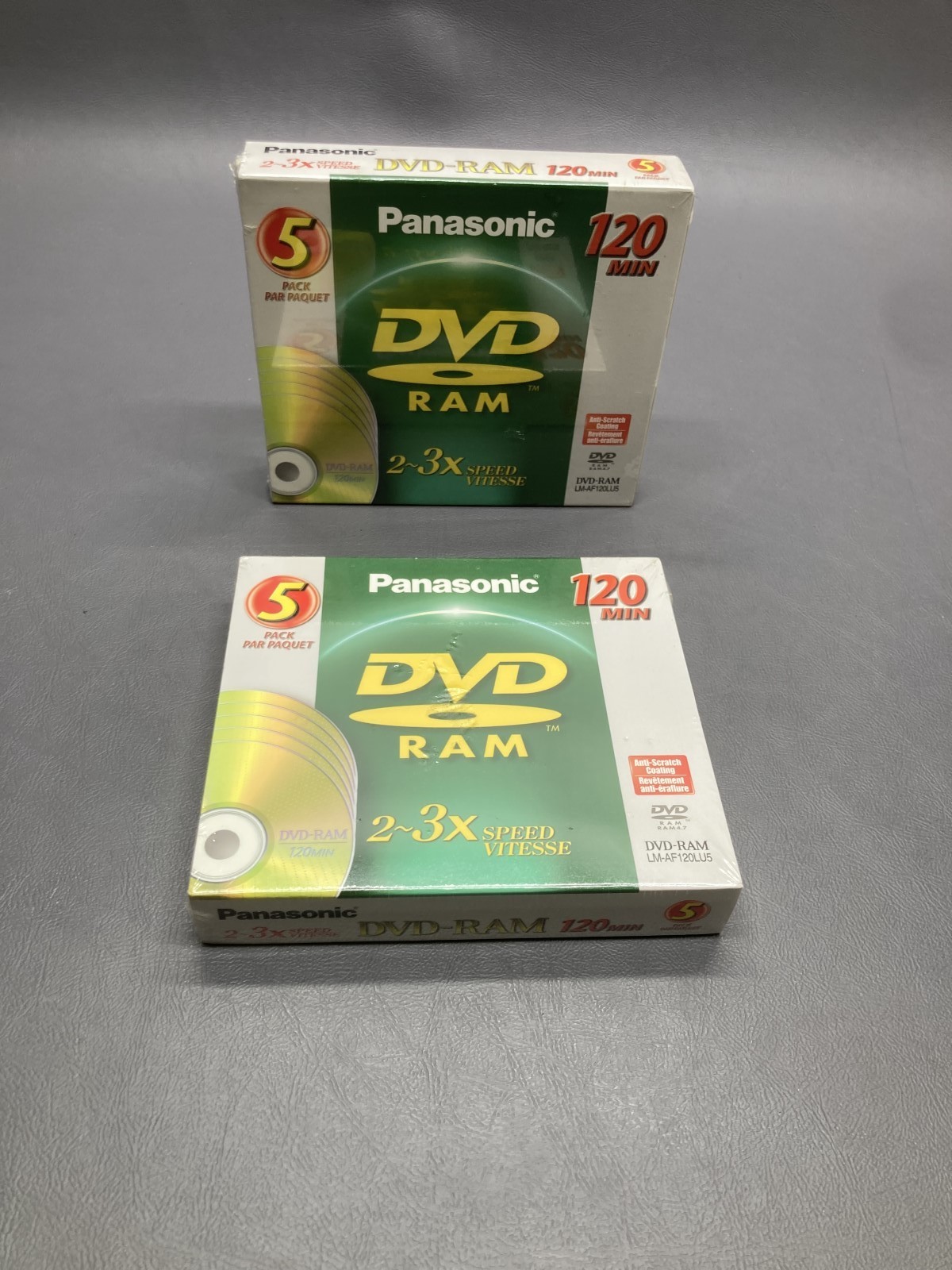 Panasonic DVD-RAM LM-AF120LU5 4.7GB 120 Min 2-3x Lot 10 Discs 2 Packs