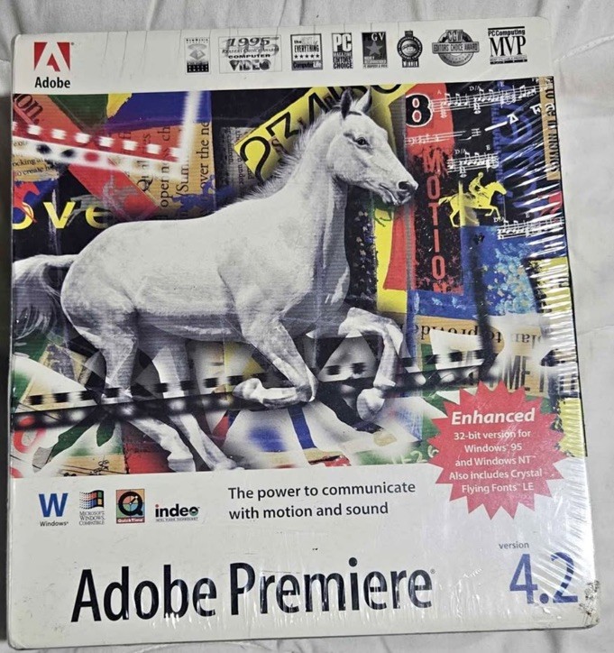 Adobe Premiere 4.2 Big Box Full Version SEALED For Windows NEW