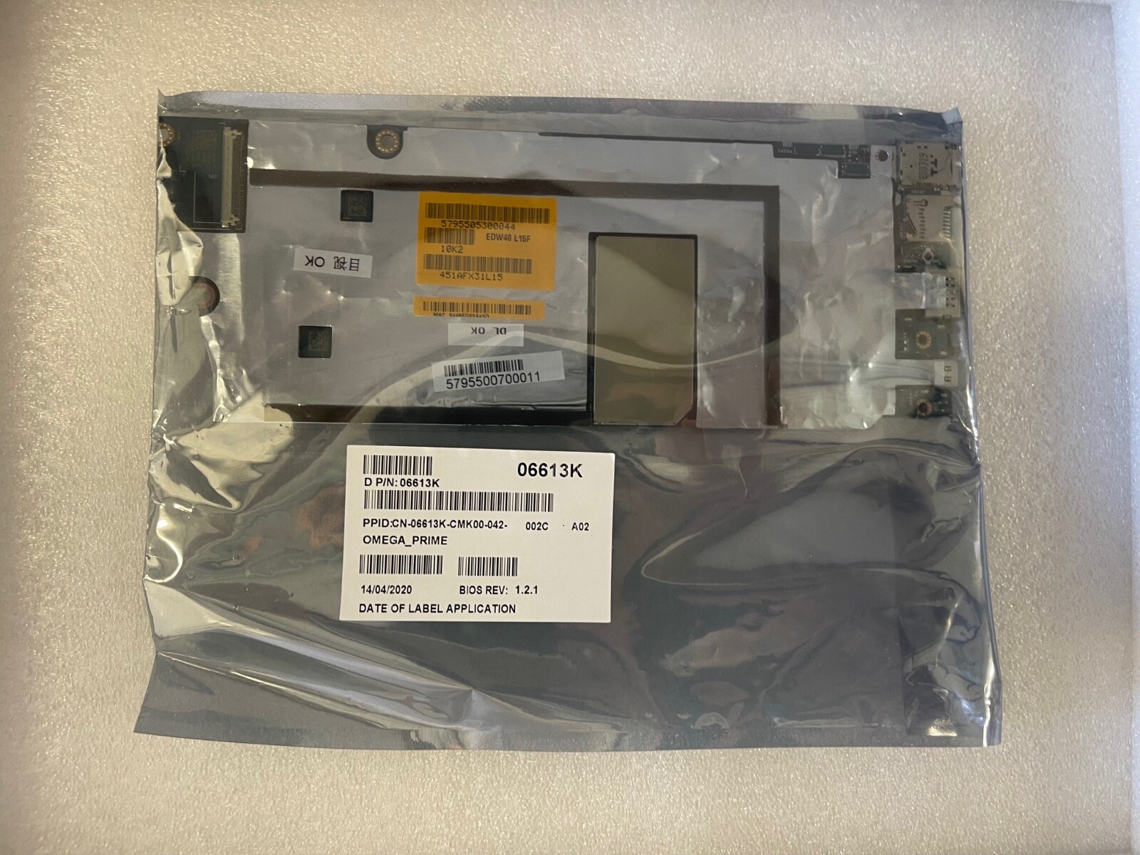 New DELL INSPIRON 7490 INTEL CORE I5-10210U CPU 8GB RAM LAPTOP MOTHERBOARD 6613K
