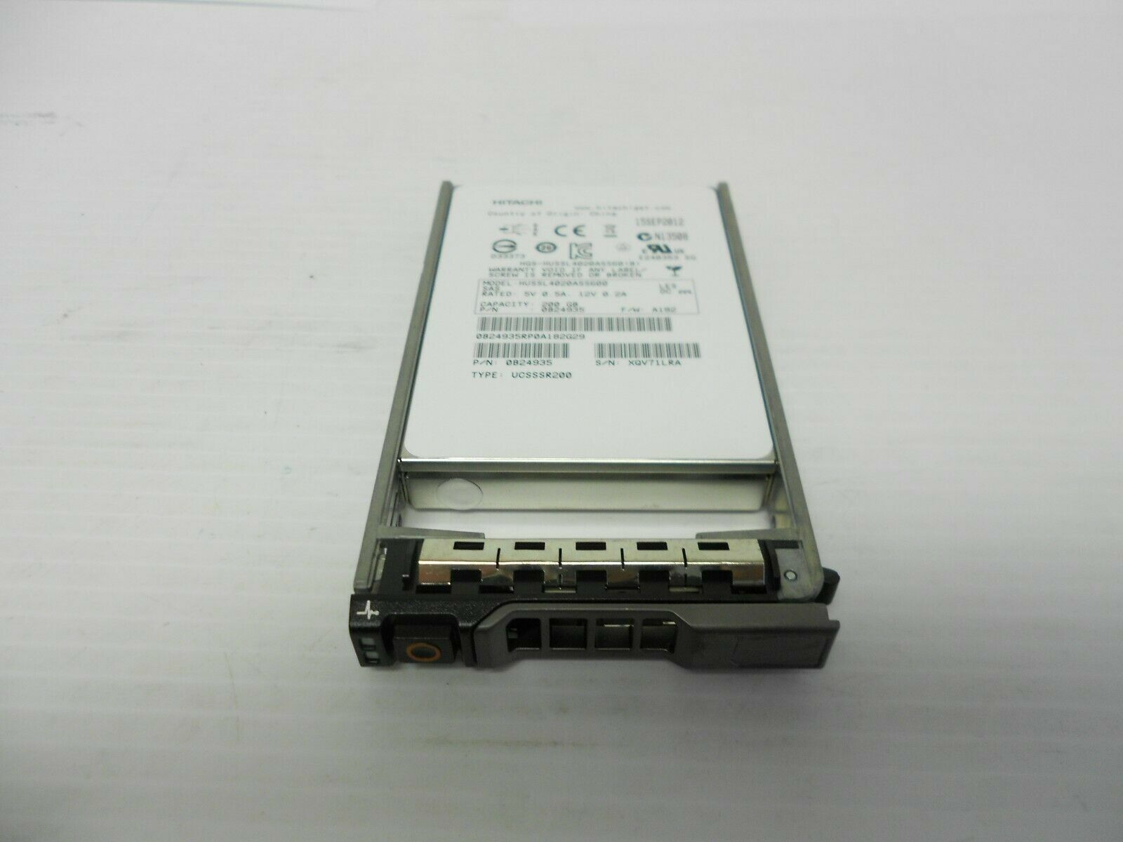 Hitachi 200GB SSD SAS 12Gbps 2.5" HARD DRIVE FITS DELL SERVER R610 R710 R720 12g