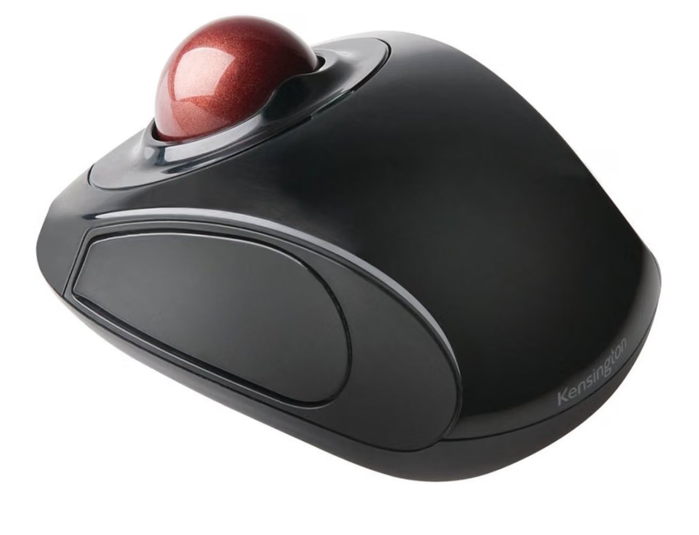 Kensington Orbit Wireless Trackball Mouse with Touch Scroll Ring K72352, Black