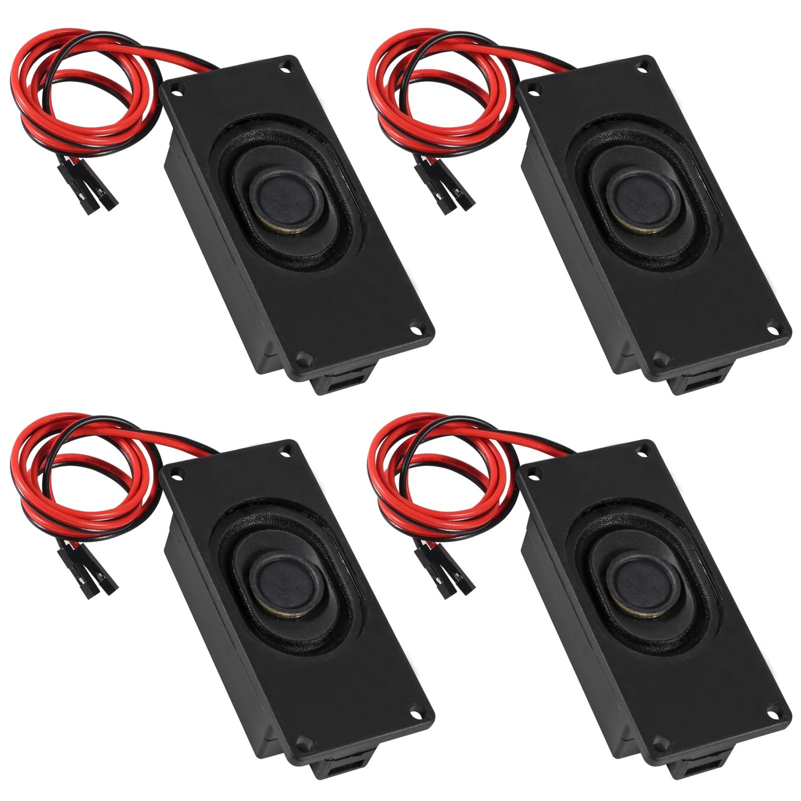 4pcs 3W 8Ohm Mini Speakers with Dupont Interface for Arduino