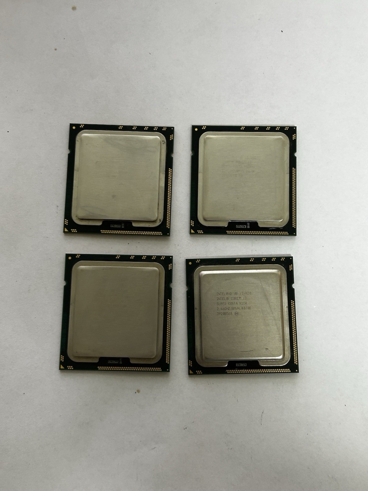 LOT OF 4 Intel Core i7-920 2.66GHz 4-Core LGA1366 CPU Processor SLBCH SLBEJ 130W