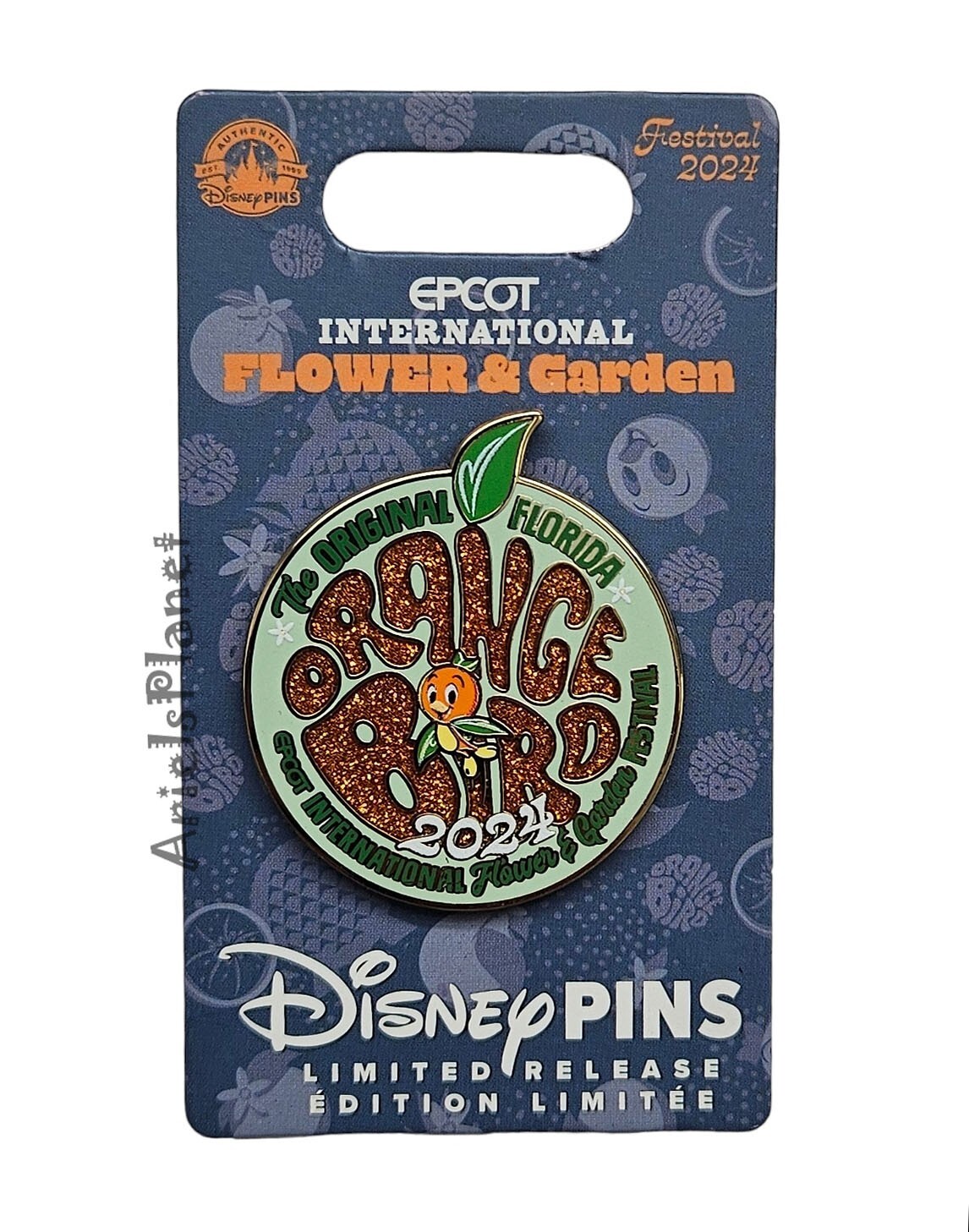 Disney Flower & Garden Festival 2024 Orange Bird Orange The Original FL Pin LR