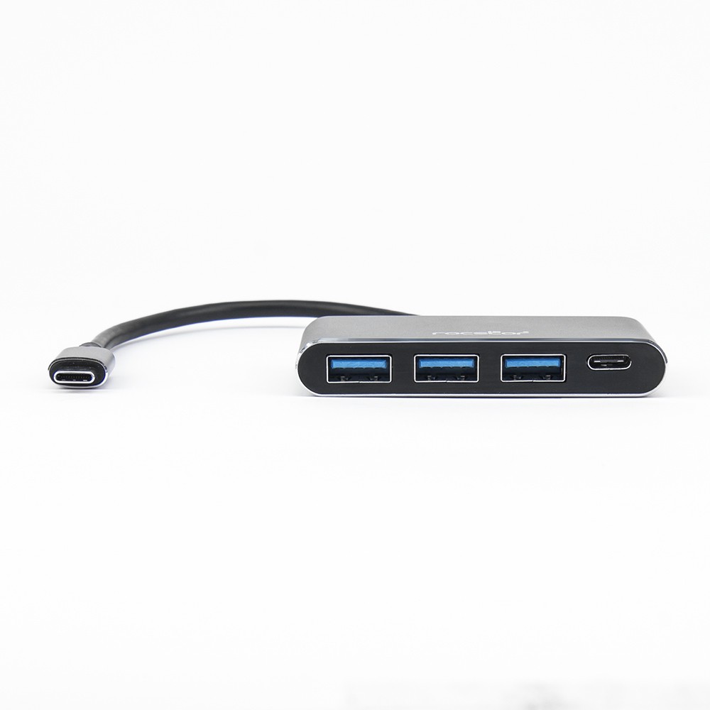 Rocstor Y10A201-A1 Ac 2Pt Usb-C To Dual Dp Multi-Monitor Adapter Aluminum Rtl