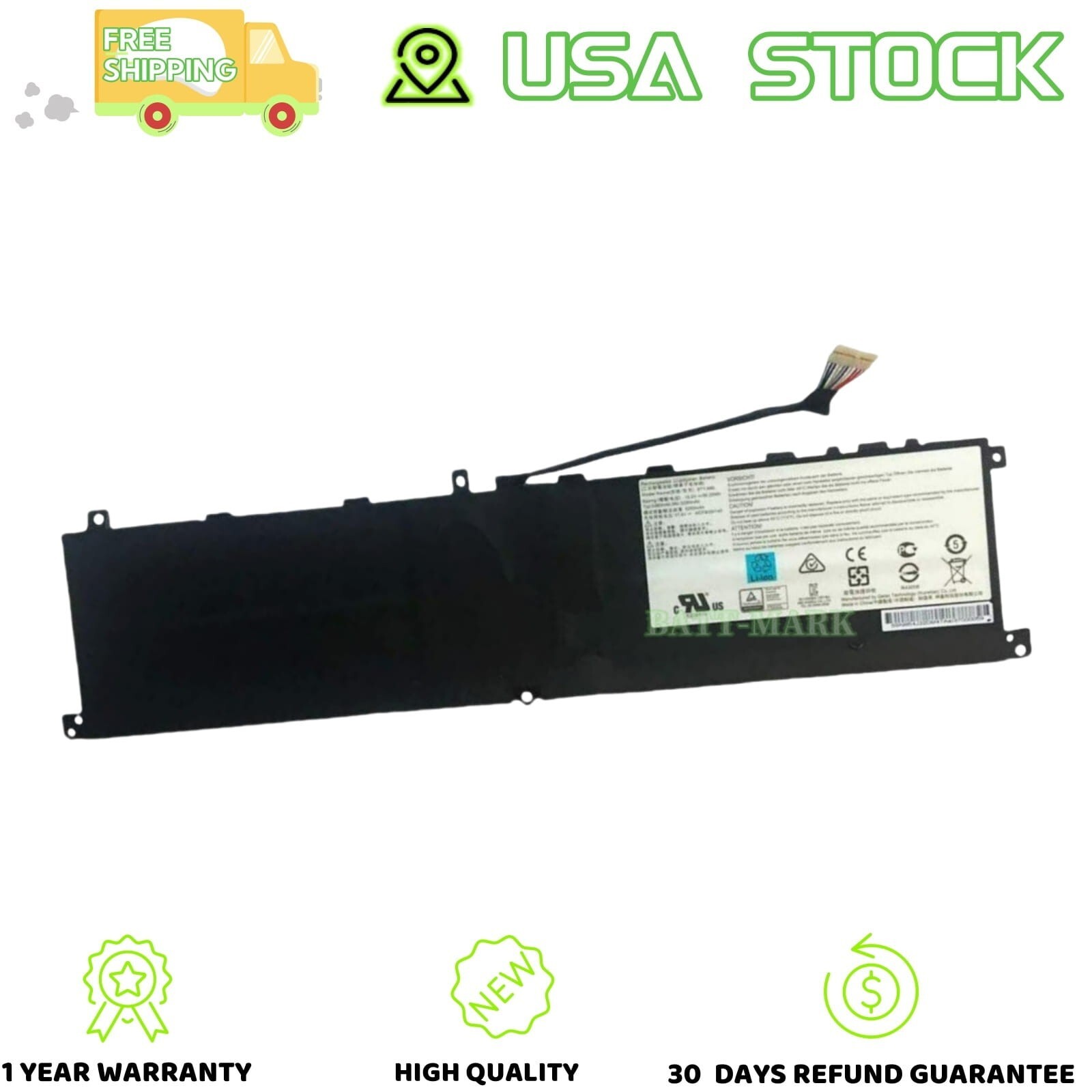 Genuine BTY-M6L Battery for MSI GS75 Stealth Thin 8SE Prestige 15 A10SC  Series