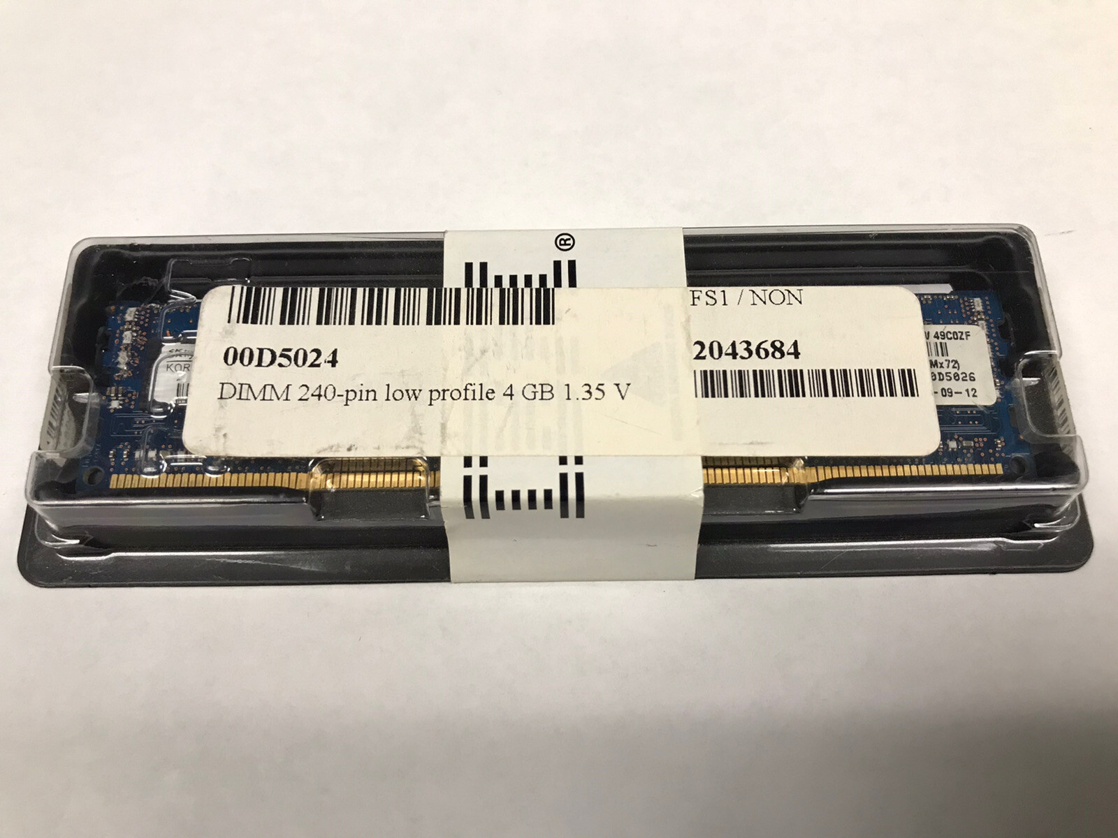 00D5024 IBM 4GB (1x4GB, 1Rx4, 1.35V) PC3L-12800 CL11 ECC DDR3 1600MHz LP RDI