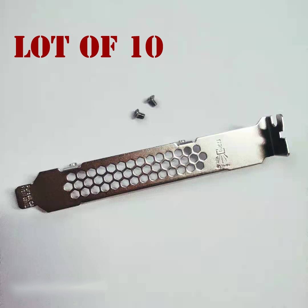 Lot of 10 Full Height Standard Bracket-- DELL PERC H330 H740P H730P LSI 9361-4i
