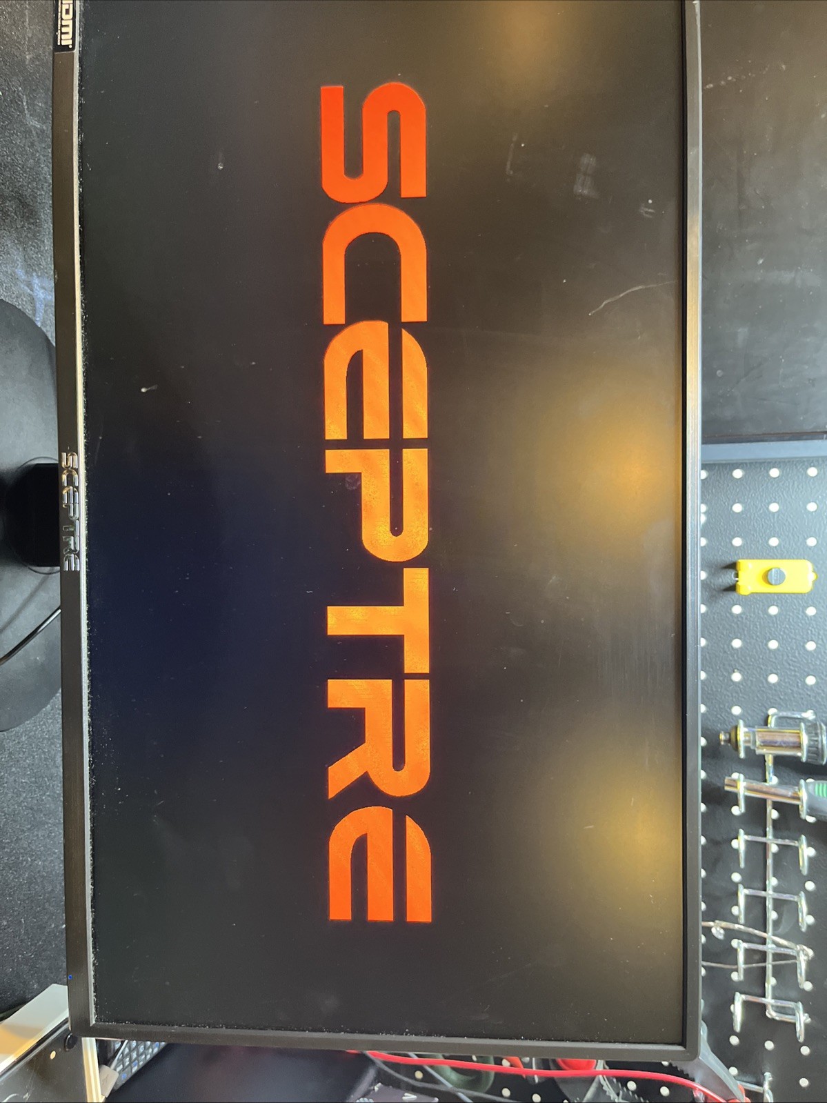Sceptre F24 24” FHD 1080p Monitor HDMI VGA Tested With Stand No Power Adapter