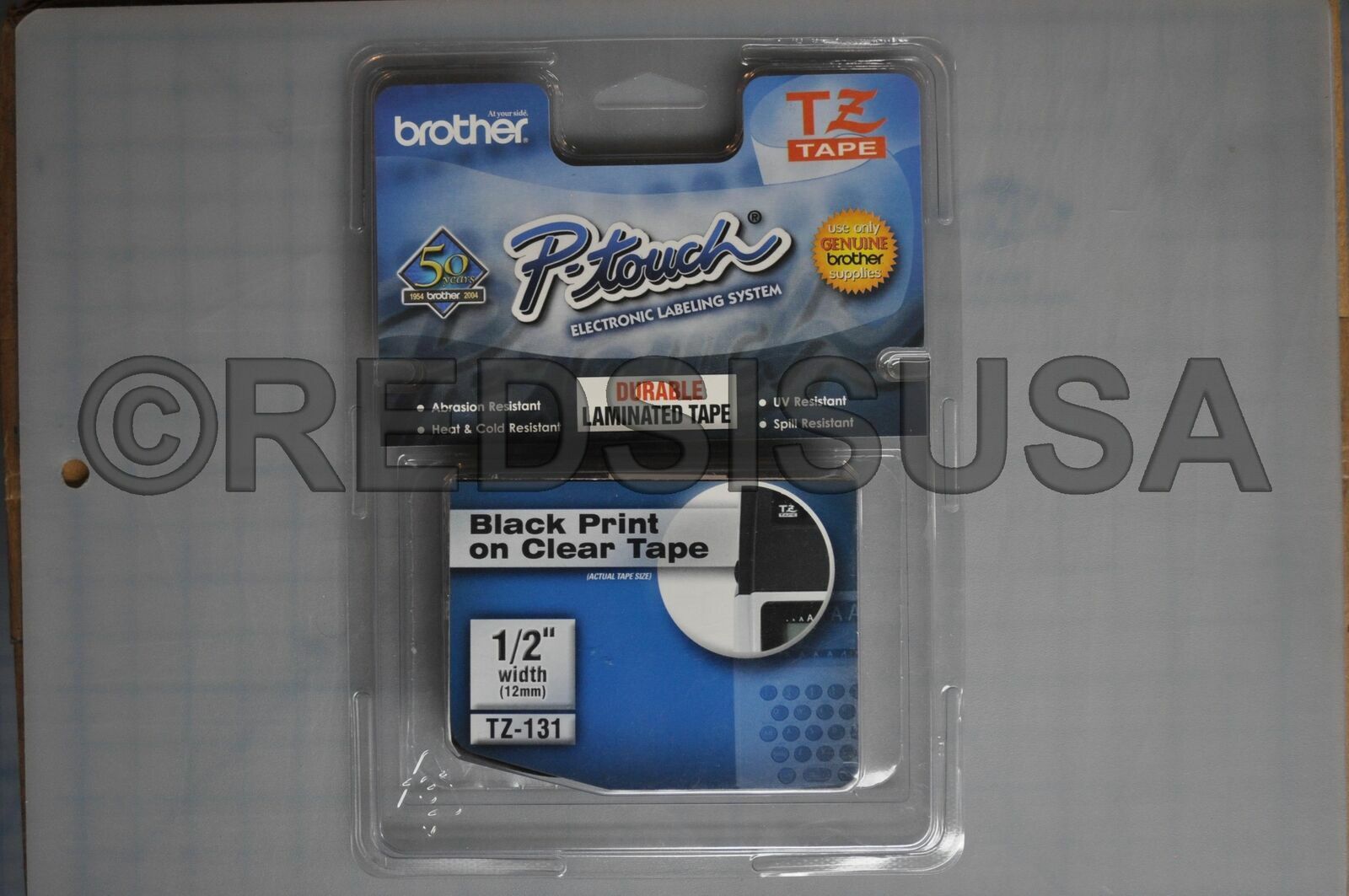Brother Laminated Tape Cartridge ,Length 1 Roll Direct Thermal Clear TZ-131