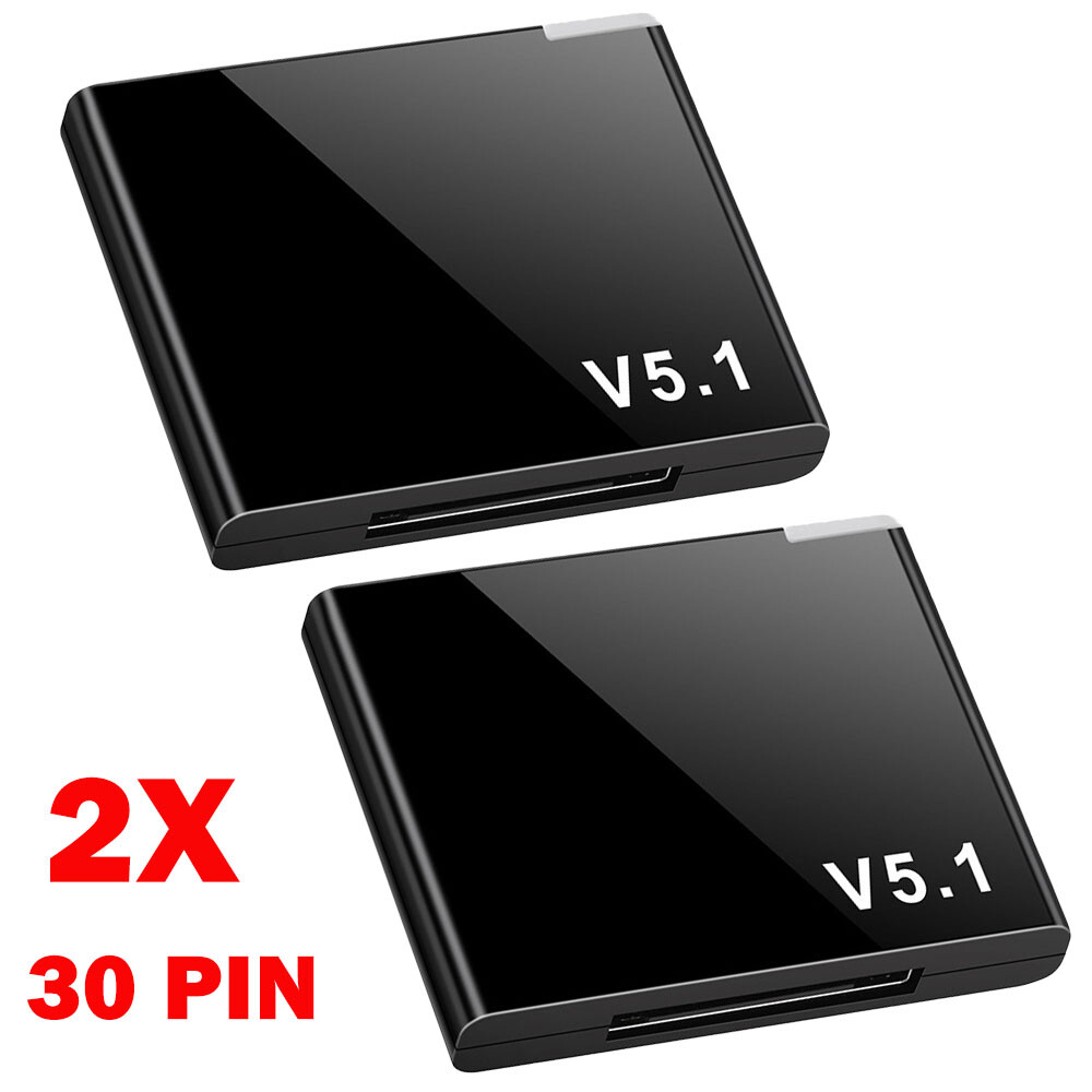 2X For I-WAVE 30 Pin Bluetooth 5.1 Audio Receivers A2DP Music Adapters 44*35*7mm