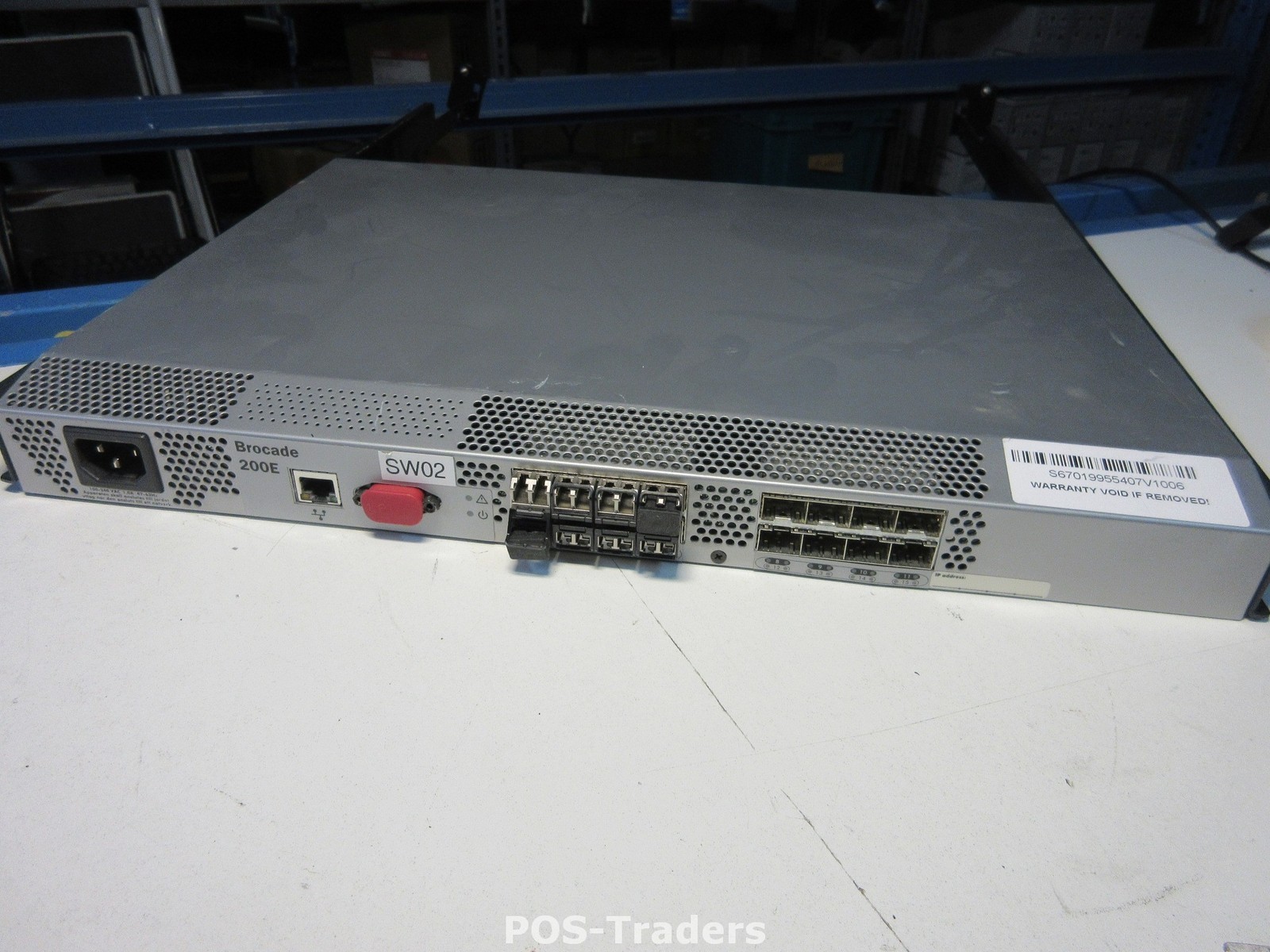 BROCADE SILKWORM 200E XH196 DL-210E-R0001 16 PORT FIBRE CHANNEL SWITCH