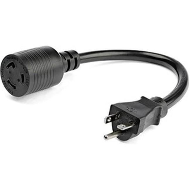 3 ft. Heavy Duty Extension Cord - NEMA L5-20R to NEMA 5-20P Black Extension C...