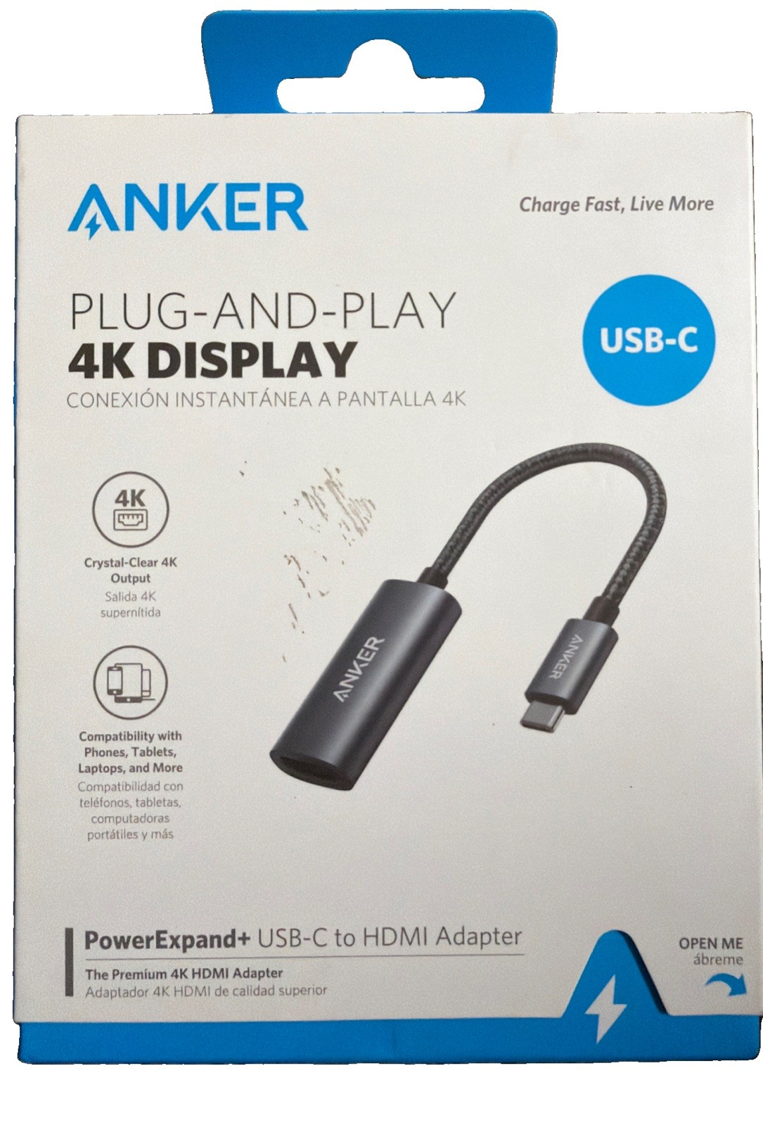 Anker Plug-and- Play USB-C to HDMI Adapter - Black