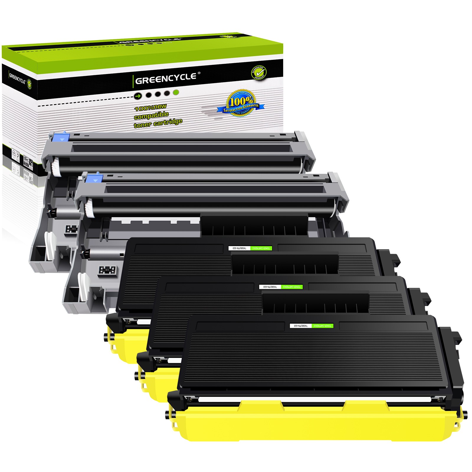 3x TN580 Toner 2x DR520 Drum Fits For Brother DCP-8060/8065DN HL-5240LT/5250DNHY