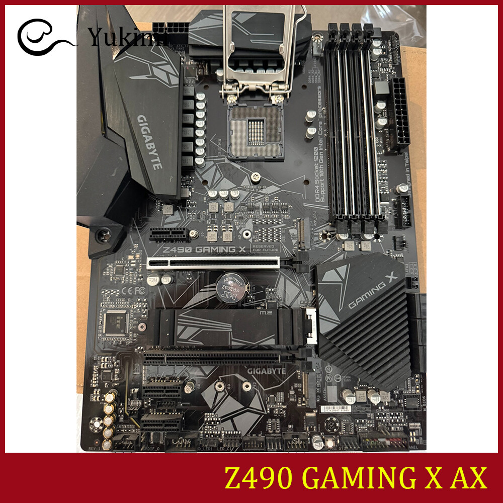 FOR GIGABYTE Z490 GAMING X AX DDR4*4 LGA1200 HDMI ATX Ｍotherboard Test OK