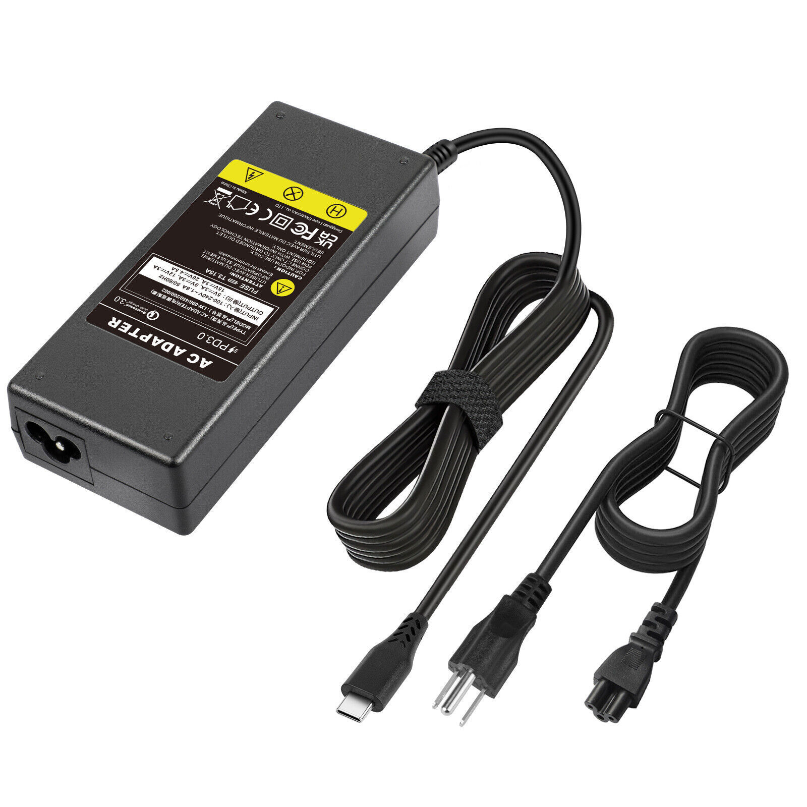 45W/65W/87W/90W USB-C Adapter Laptop Charger Power Supply Cord FOR Dell HP ASUS