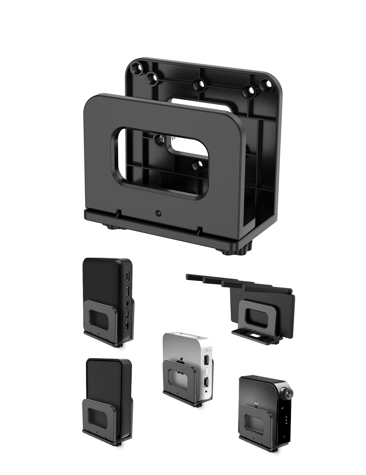 Adjustable Wall Mount Shelf Holder for Mini pc, WiFi Router, Modem, Universal...