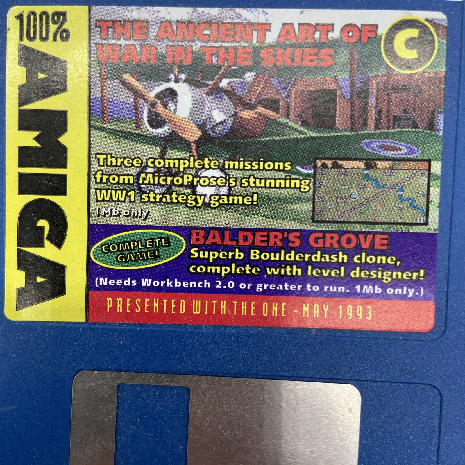 1993 Amiga The Ancient Art Of Ear In The Sky Goopy Disk Vintage HTF untested