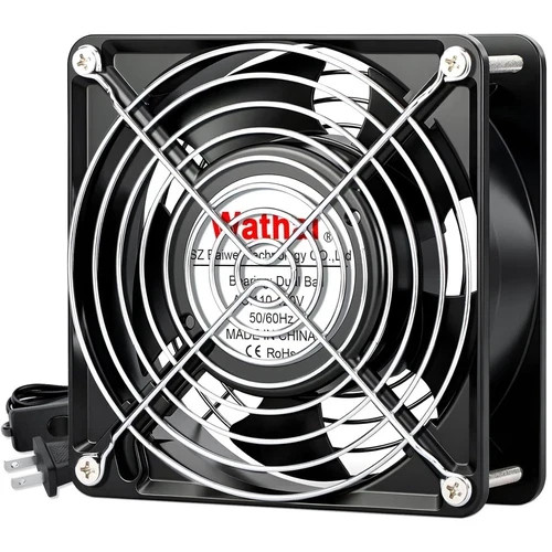 Wathai AC 12038 120mm x 38mm 110V 120V Dual Ball Metal Cooling Axial Fan...