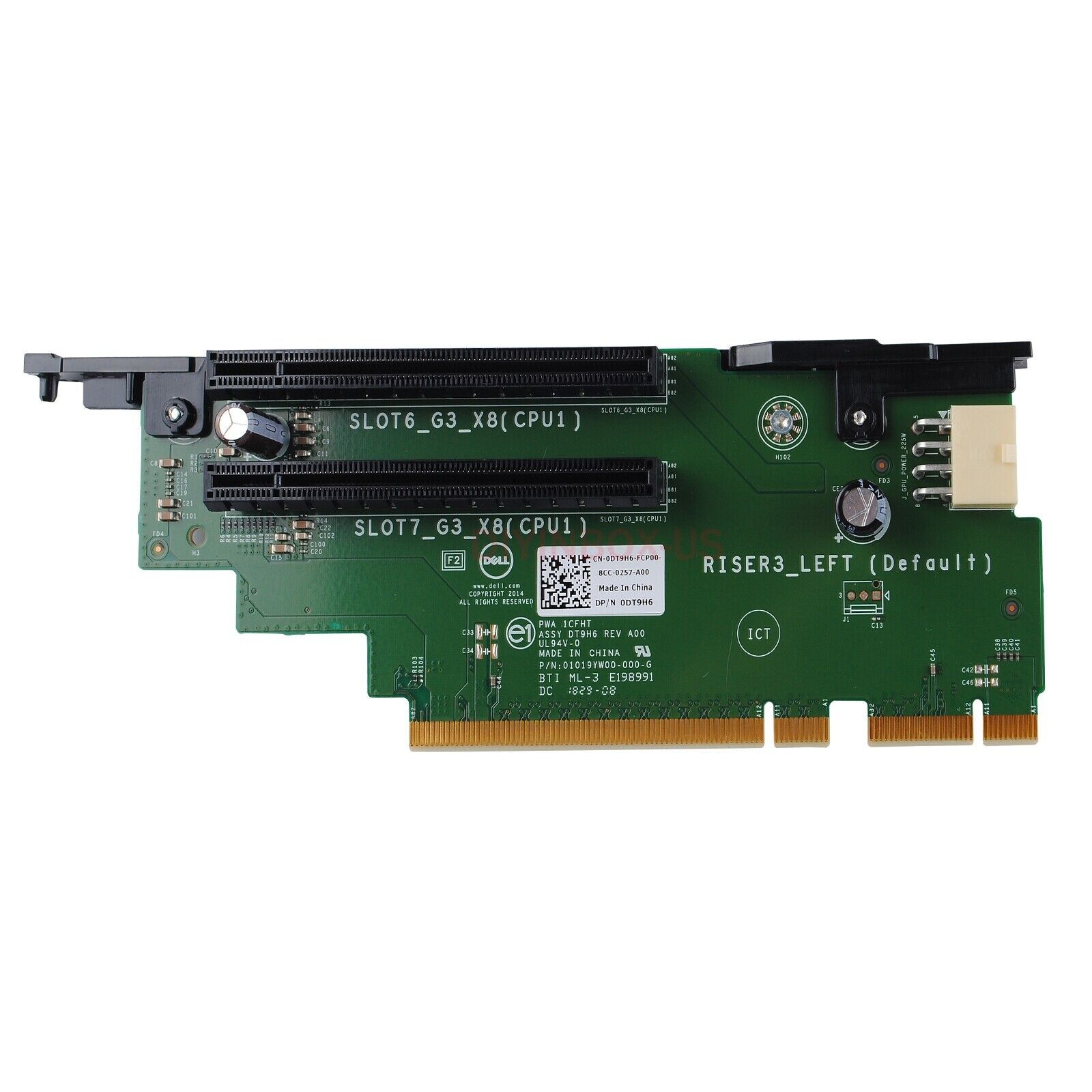 New For Dell DT9H6 PowerEdge R730 R730xd PCI Riser 3 Card 2x8 Slot 0DT9H6- Left