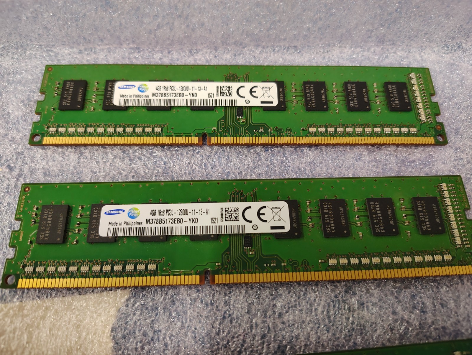pair of Samsung 4GB DDR3 desktop RAM 4GB 