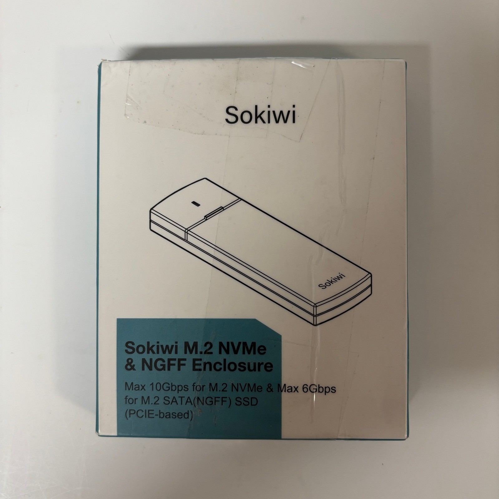 Sokiwi M.2 NVMe NGFF SSD Enclosure Aluminum Type C 10Gbps External Case SKUD0501