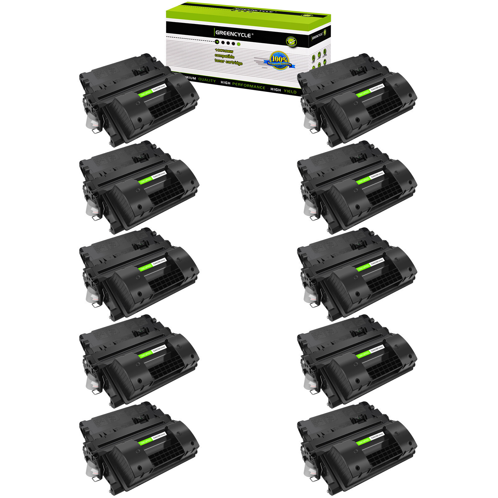 10PK CE390X 90X Black Toner For HP LaserJet 600 M602n M602dn M602x M4555h Print