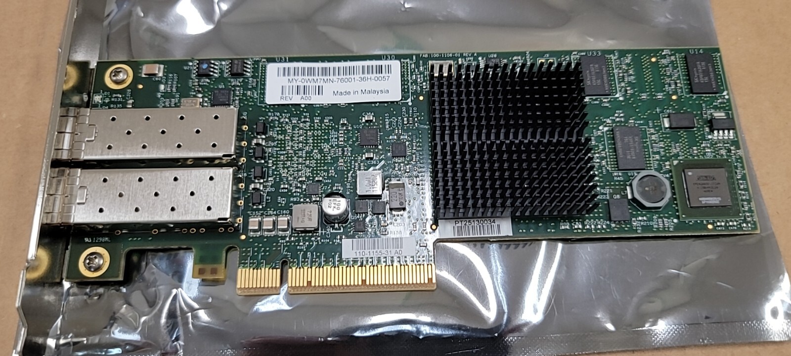 Dell WM7MN S320 2-Ports 10Gbps PCI-E Fibre Channel HBA Card 
