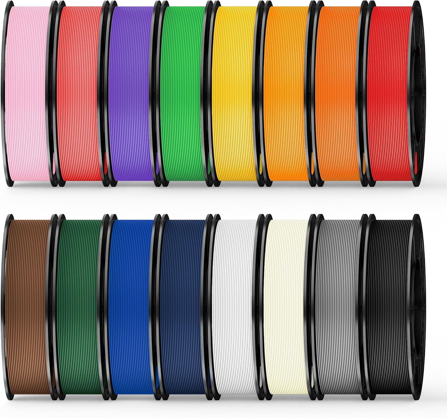 UJOY3D 16 Color Pack  PLA+ Filament Bundle, Multicolor PLA+ 3D Printer Filament