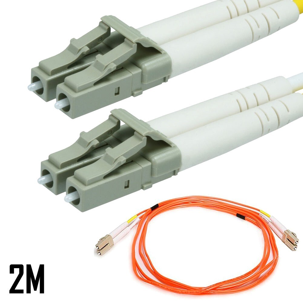 2M 6FT LC to LC 62.5/125 OM1 Multi Mode Duplex Fiber Optic Optical Cable Orange