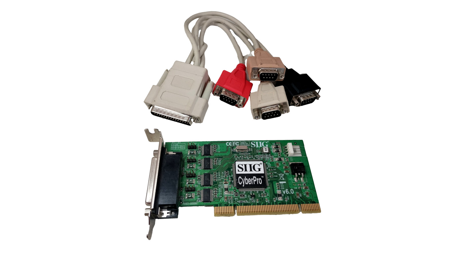 SIIG CyberPro LP-P40011-S6 4-Port Serial Low Profile Card