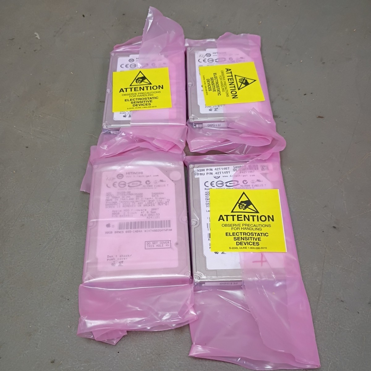 4 Hard Disk 80GB Hitachi HTS542580K9SA00 SATA 80 GB SERIEL Serial ATA 5K250-80