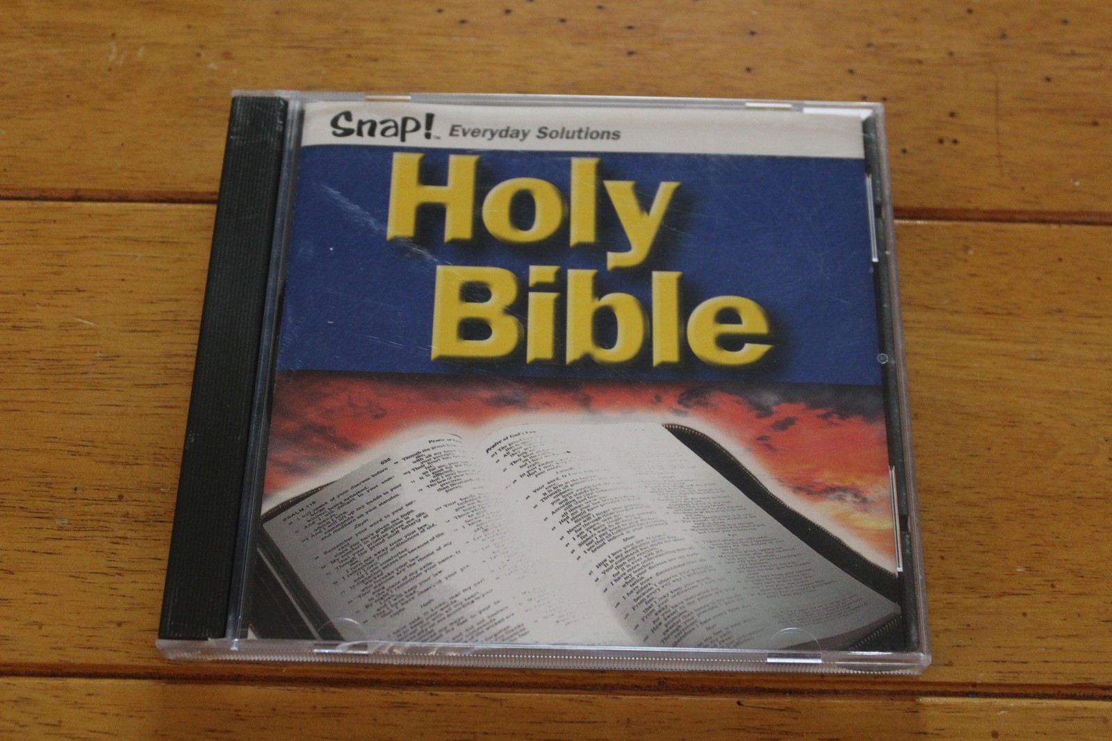 Vintage Snap Holy Bible PC CD-ROM 2001 Topics Windows 3.1 95 98 ME Software