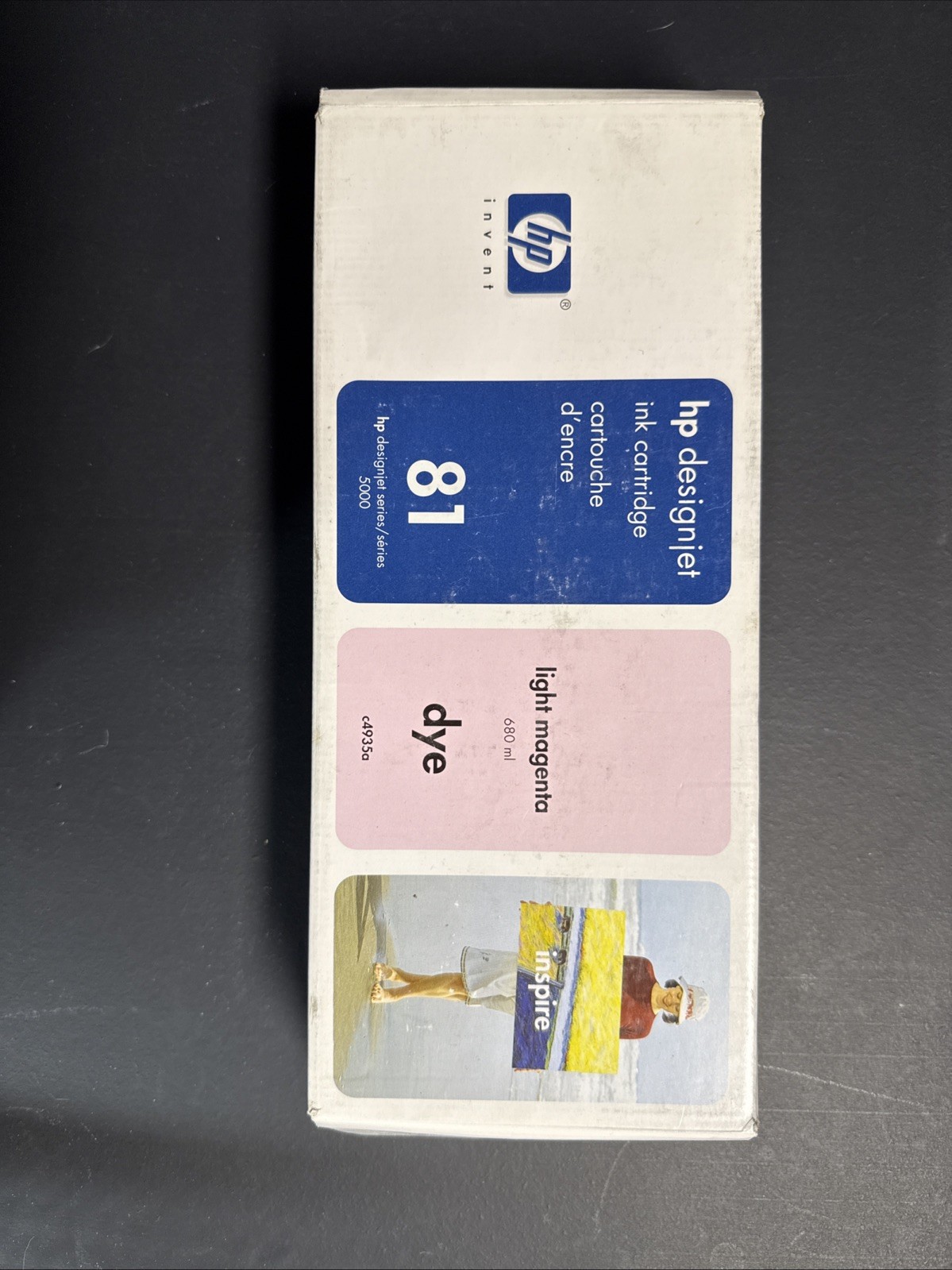 HEWLETT PACKARD DESIGNJET INK CARTRIDGE C4935A LIGHT MAGENTA 81