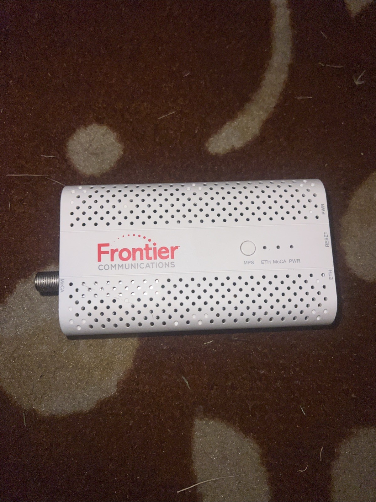 FRONTIER FCA251 MoCa 2.5 Ethernet Network Adapter NO Power Adapter