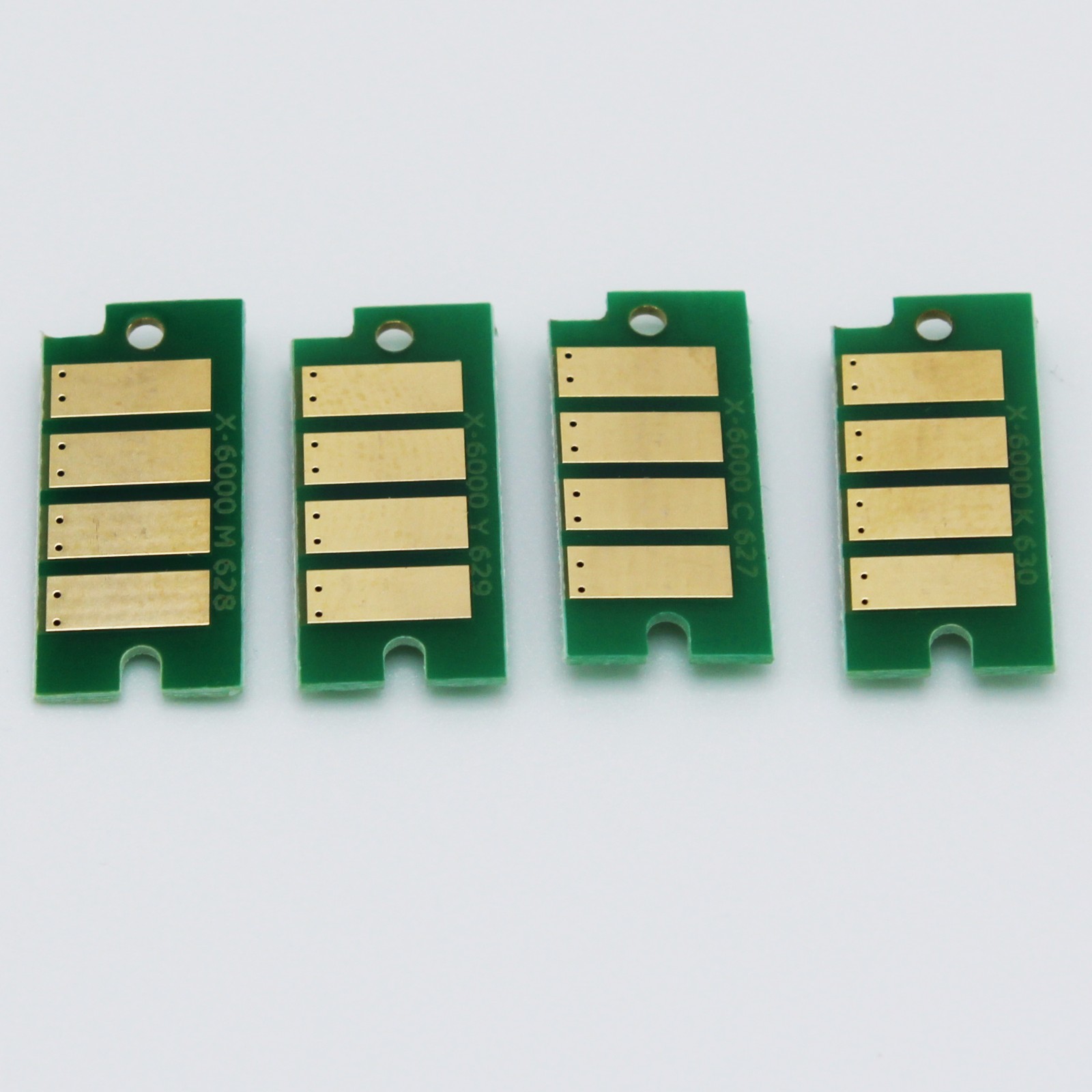 Set of 4 Reset Toner Chips (C,M,Y,K) for Xerox Phaser 6010 6000 Workcentre 6015
