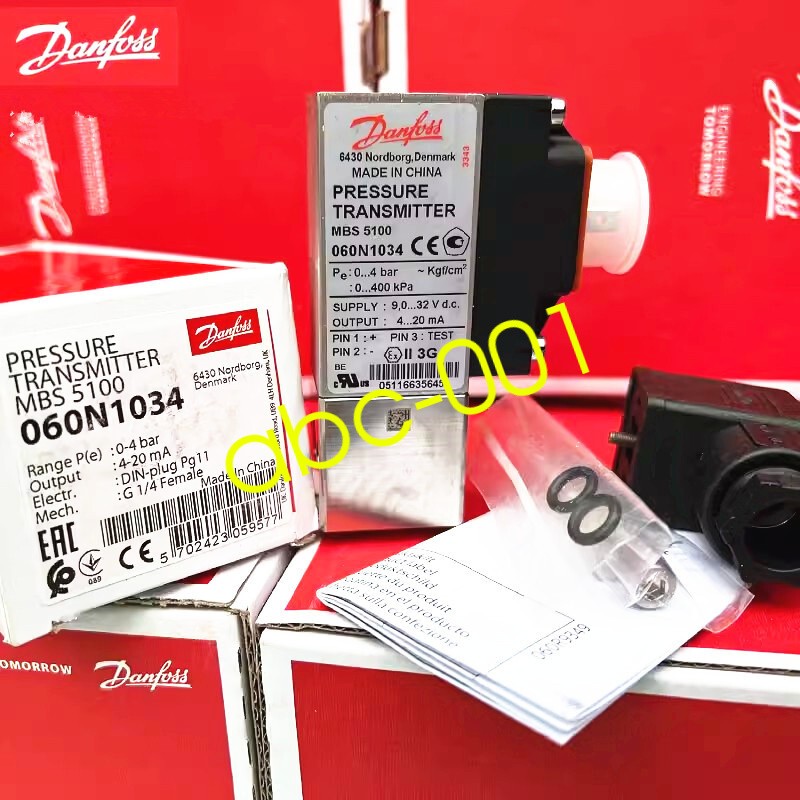 1pcs Danfoss MBS5100 060N1034 0-4bar Pressure Transmitter Sensor