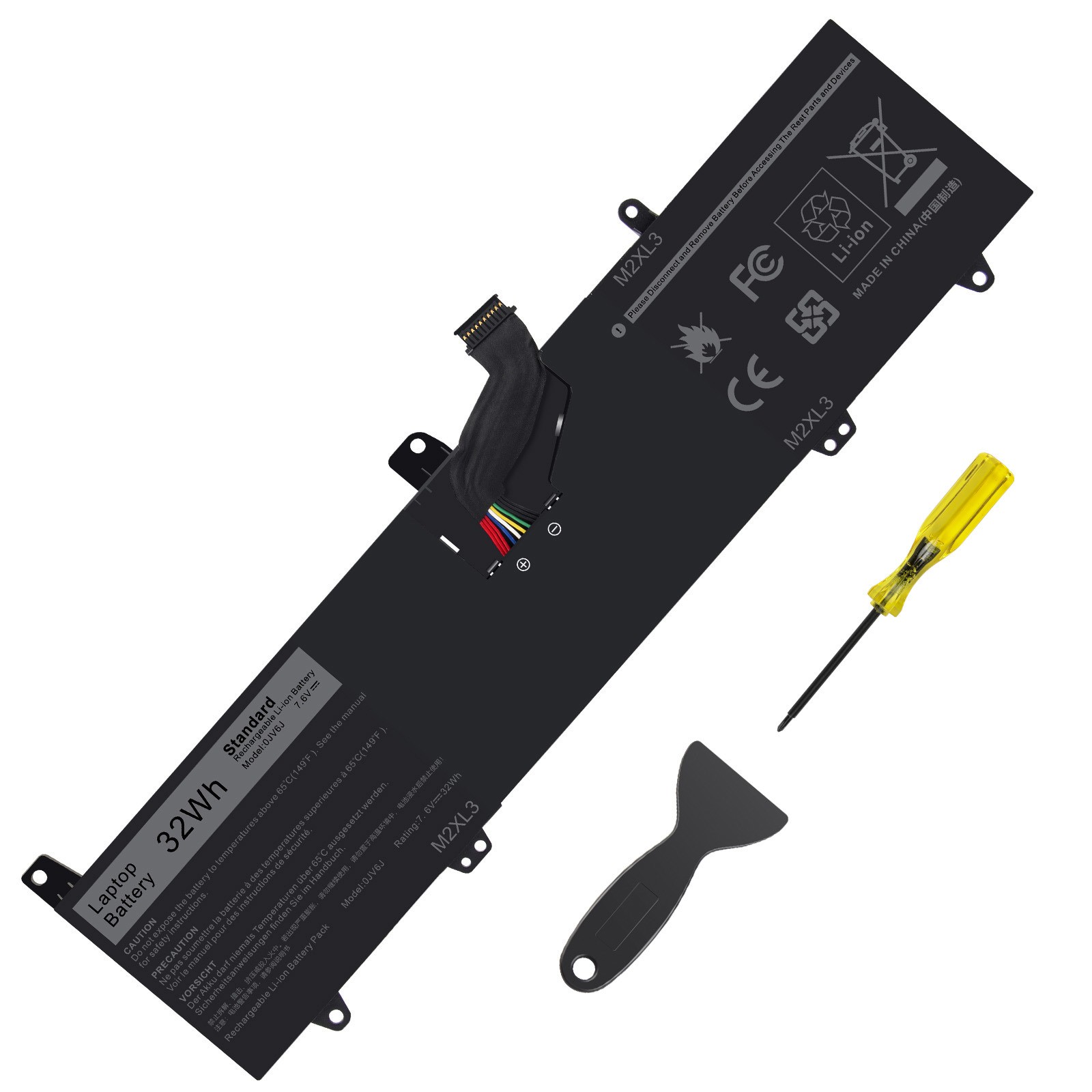 ✅0JV6J Laptop Battery For Dell Inspiron 11 3162 3164 3168 3169 8NWF3 PGYK5 OJV6J
