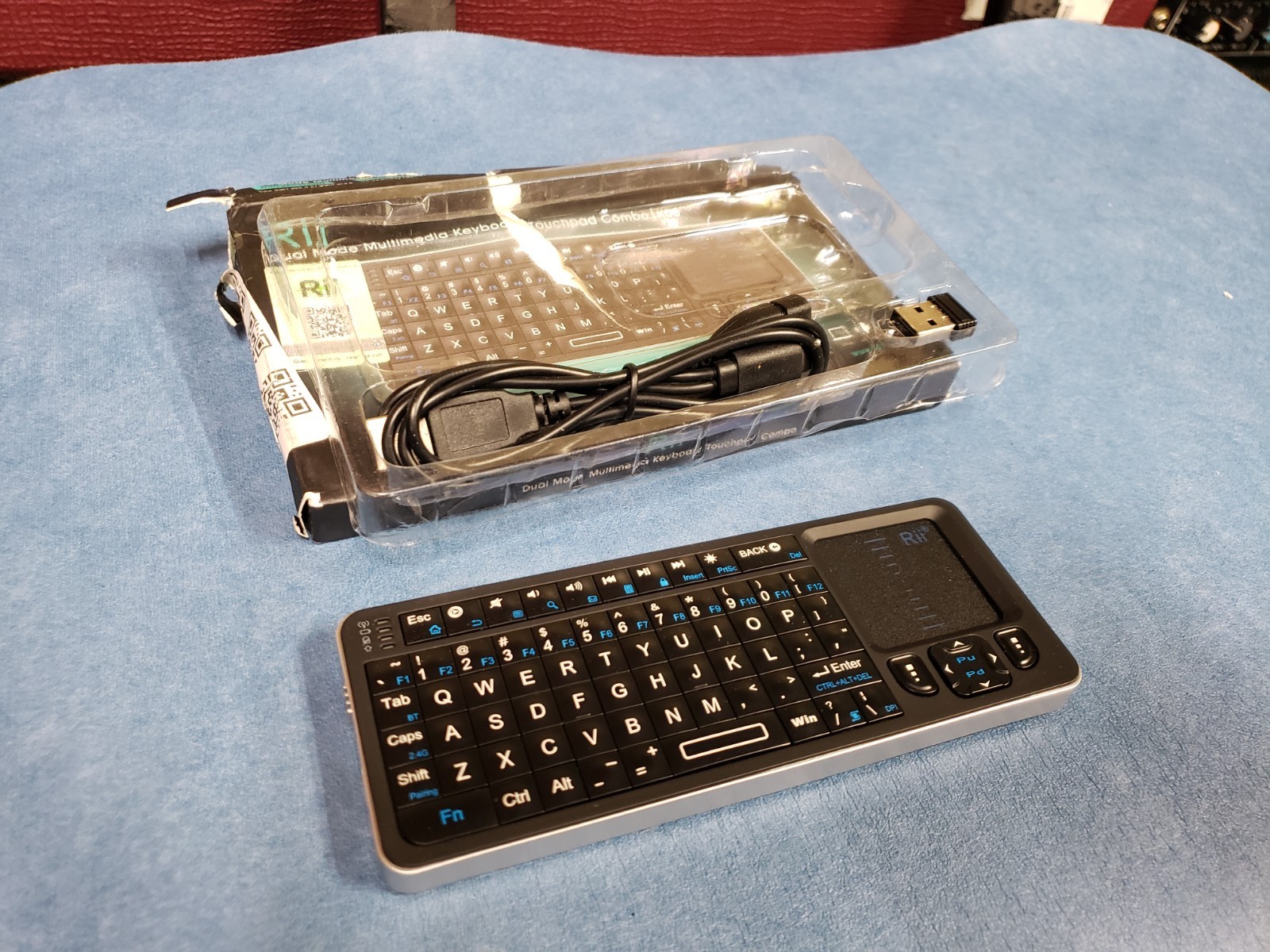 Mini Bluetooth Keyboard Touchpad 2.4G RII K06 Backlit Wireless for Android TV
